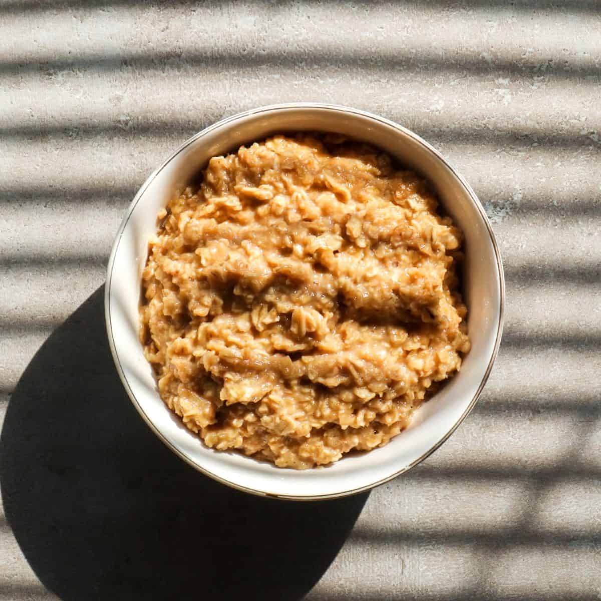 Havermout met melk en bruine suiker